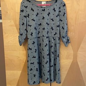 Girls Unicorn Knit Dress